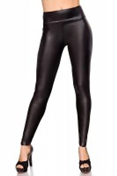 Wetlook Leggings mit Hüftbund günstig online kaufen