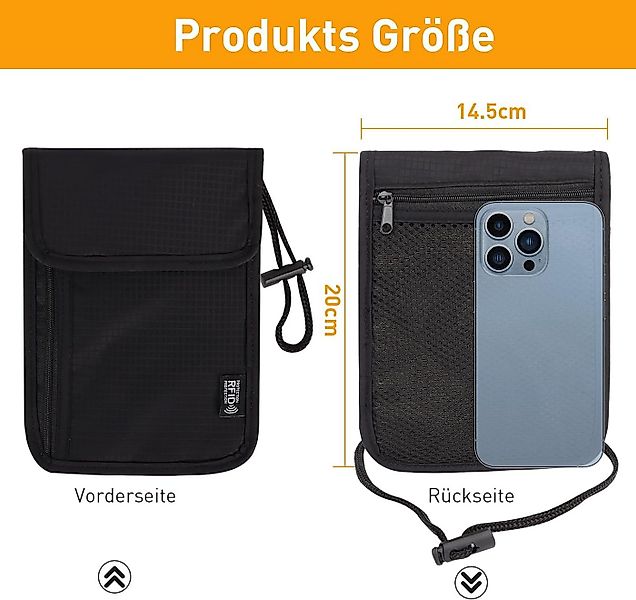 Coonoor Umhängetasche Tragetasche Brustbeutel RFID-Schutz,Unisex Passport T günstig online kaufen