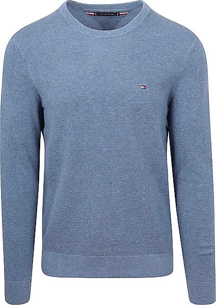 Tommy Hilfiger Structure Pullover Blau - Größe S günstig online kaufen