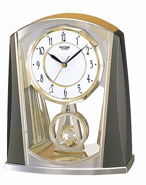 Rhythm Pendeltischuhr Tischuhr Quartz, Schwingpendel Als günstig online kaufen