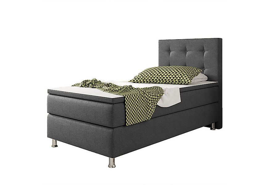 inter Boxspringbett Köln 90x200cm mit inkl. Topper und Matratzen (Bett, Kom günstig online kaufen