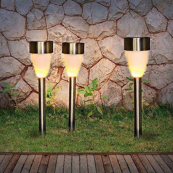 GLOBO LIGHTING LED Solarleuchte "SOLAR" LED-Modul 1 Stk. Warmweiß Solar, Ga günstig online kaufen