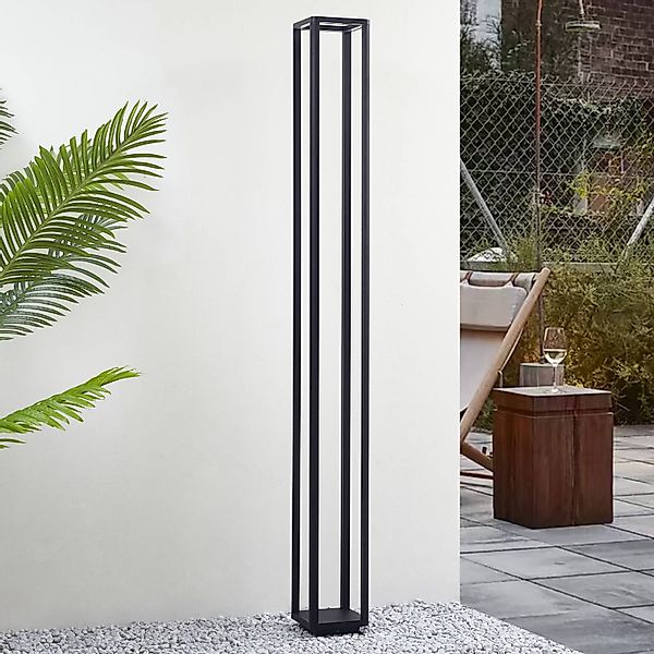Lucande LED-Außenleuchte Thorvid, Höhe 180 cm, schwarz günstig online kaufen