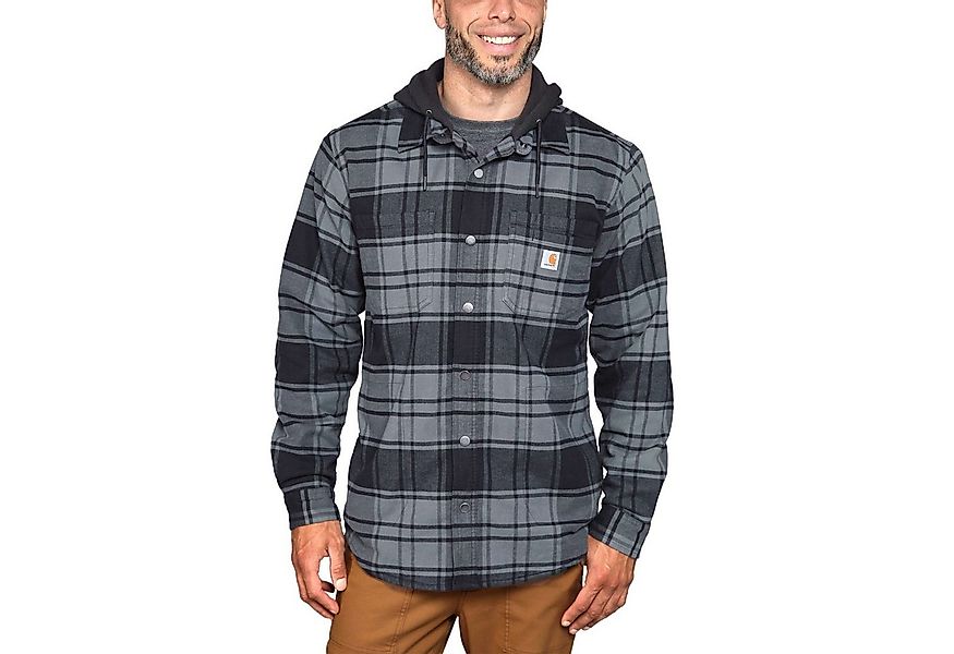 Carhartt Hemdjacke Carhartt FLANNEL FLEECE LINED HOODED SHIRT JAC 105621 (1 günstig online kaufen
