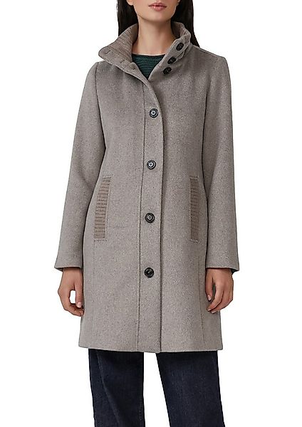 s.Oliver Strickmantel mit Stehkragen und Knopfleiste günstig online kaufen