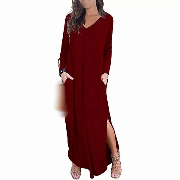 AFAZ New Trading UG Sommerkleid Lässiges, lockeres, langes Damenkleid mit T günstig online kaufen