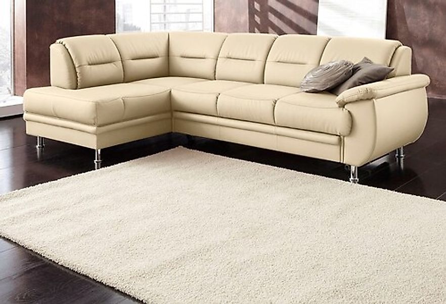 sit&more Ecksofa »Mailand L-Form, B: 250 cm« optional Bettfunktion günstig online kaufen