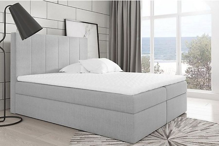 JVmoebel Bett Modernes Schlafzimmer Betten Stoff Boxspringbett Textil Doppe günstig online kaufen