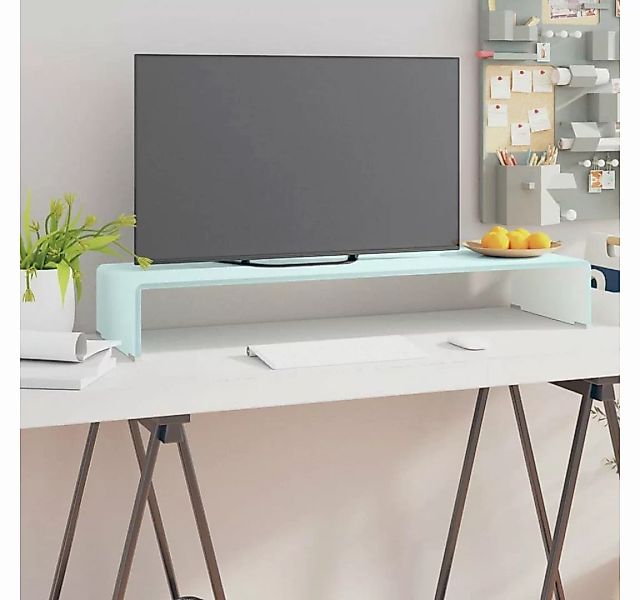 furnicato TV-Schrank TV-Aufsatz/Monitorerhöhung Glas Grün 90x30x13 cm günstig online kaufen
