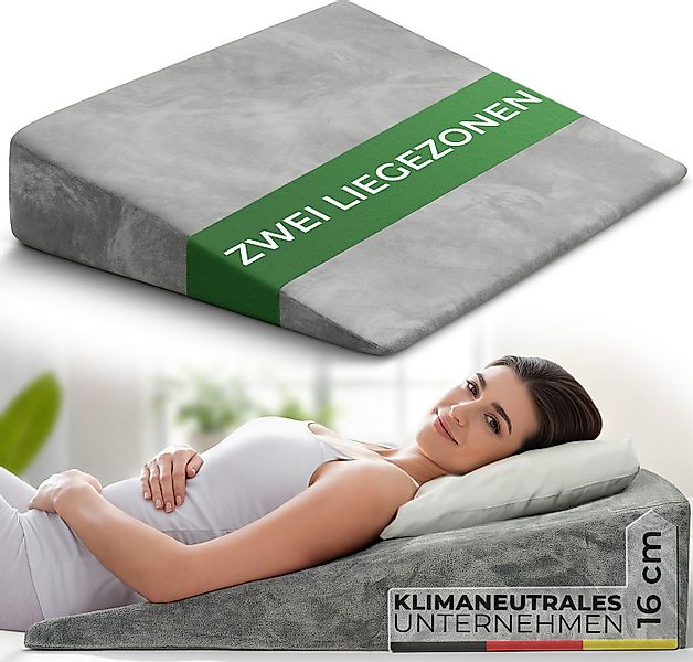 Well B4 Keilkissen für Bett und Couch, Matratzenkeil [mit 2 Liegezonen], Rü günstig online kaufen