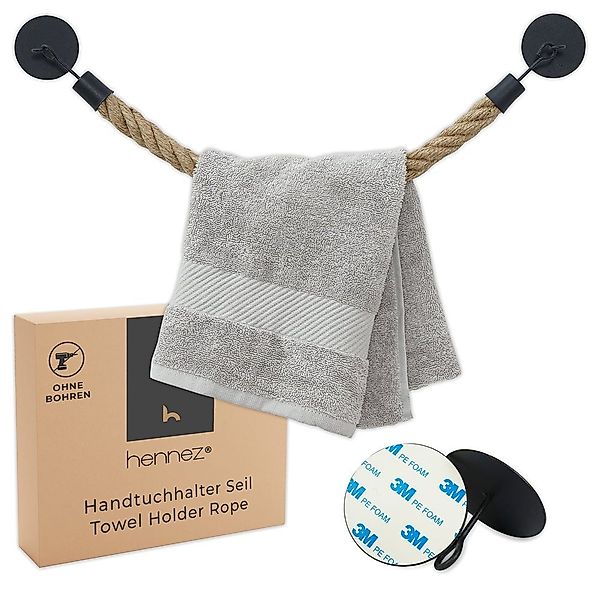 HENNEZ Handtuchhalter "Anton", Handtuchstange ohne Bohren günstig online kaufen
