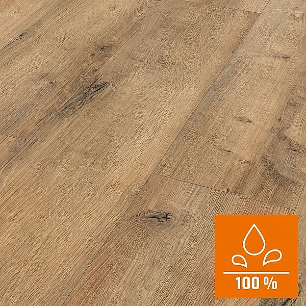 Classen Laminat 8 mm Wasserfest Oak Natural Grau günstig online kaufen