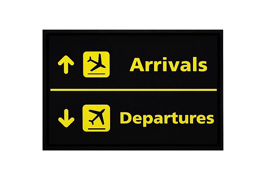 MoonWorks Fußmatte Fußmatte Flughafen Arrivals/Departures lustige Motive Ge günstig online kaufen