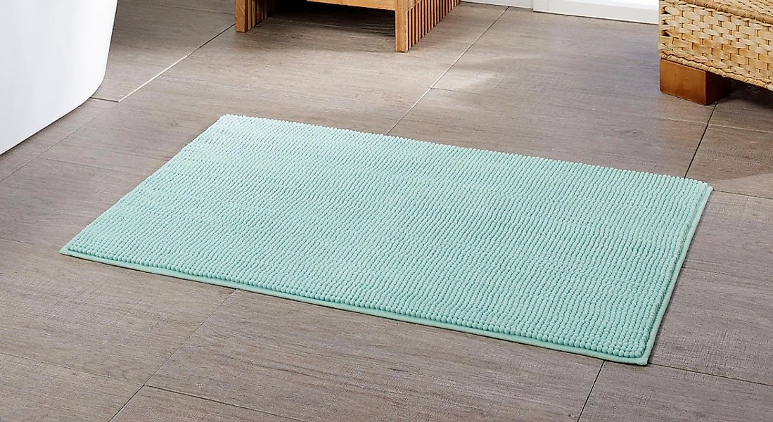 Gözze Badematte "Chenille" Höhe 15 mm rutschhemmend beschichtet fußbodenhei günstig online kaufen