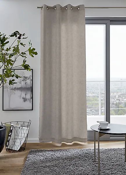 my home Vorhang »MARMOR« Ösen 1 Stk. tlg. blickdicht, monochrom, verschiede günstig online kaufen