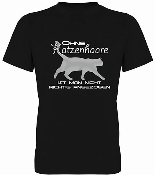 G-graphics T-Shirt Ohne Katzenhaare ist man nicht richtig angezogen Herren günstig online kaufen