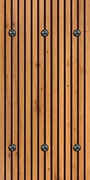 queence Wandgarderobe "Paneel Holz Optik" 1 Stk. tlg. Wandpaneel aus Acrylg günstig online kaufen