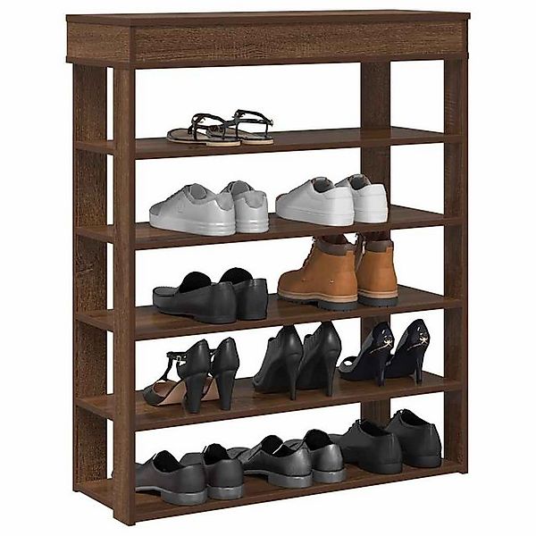 vidaXL Schuhschrank Schuhregal Braun Eichen-Optik 80x30x98 cm Holzwerkstoff günstig online kaufen