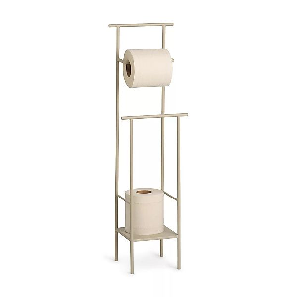 Toilettenpapierhalterung Dora metall beige / Metall - Ferm Living - Beige günstig online kaufen