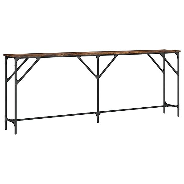 vidaXL Beistelltisch Konsolentisch Räuchereiche 200x29x75 cm günstig online kaufen