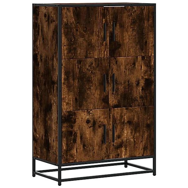 vidaXL Highboard Räuchereiche 68x35x106,5 cm Holzwerkstoff Metall 849071 günstig online kaufen