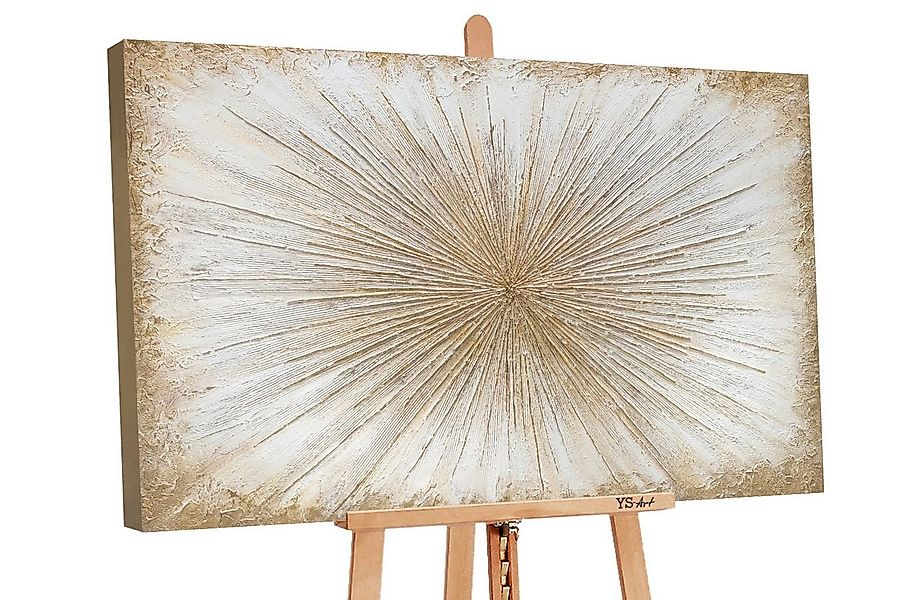 YS-Art Gemälde Sonnenstrahlen, Abstrakte Bilder, Abstraktes Leinwand Bild H günstig online kaufen