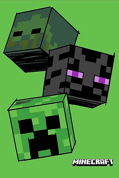 Wohndecke Fleece-Decke 100x150 cm Kuscheldecke aus 100 % Polyester, Minecra günstig online kaufen