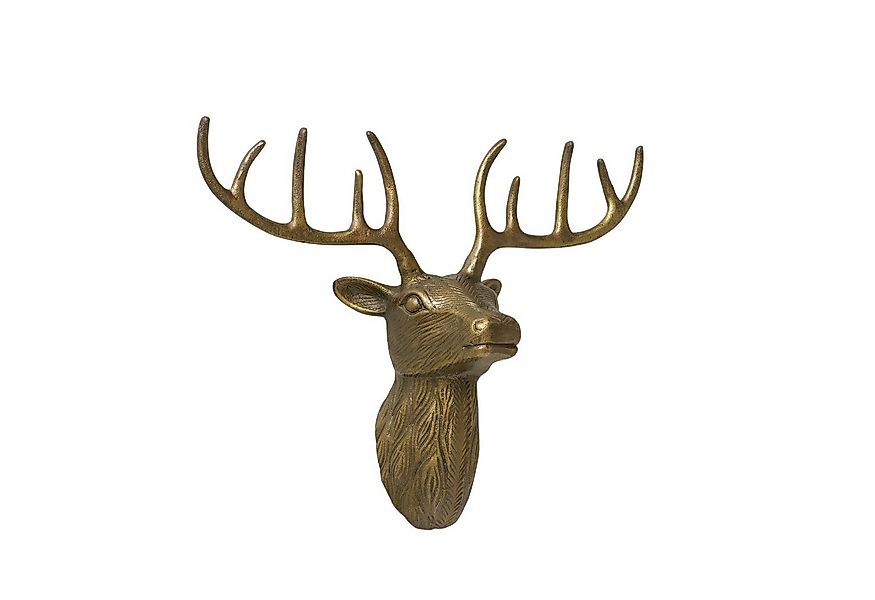 MF Wanddekoobjekt Wanddekoration Hirschkopf Arvid Antikbraun Aluminium Brei günstig online kaufen