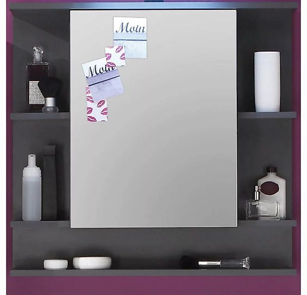 trendteam Badezimmerspiegelschrank Tetis (Spiegelschrank 72x72 cm, grau Gra günstig online kaufen