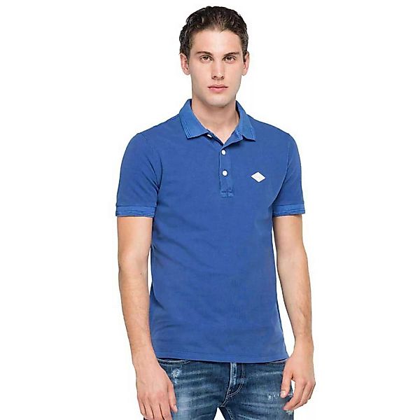 Replay Kurzarm Polo Shirt XL Electric Blue günstig online kaufen