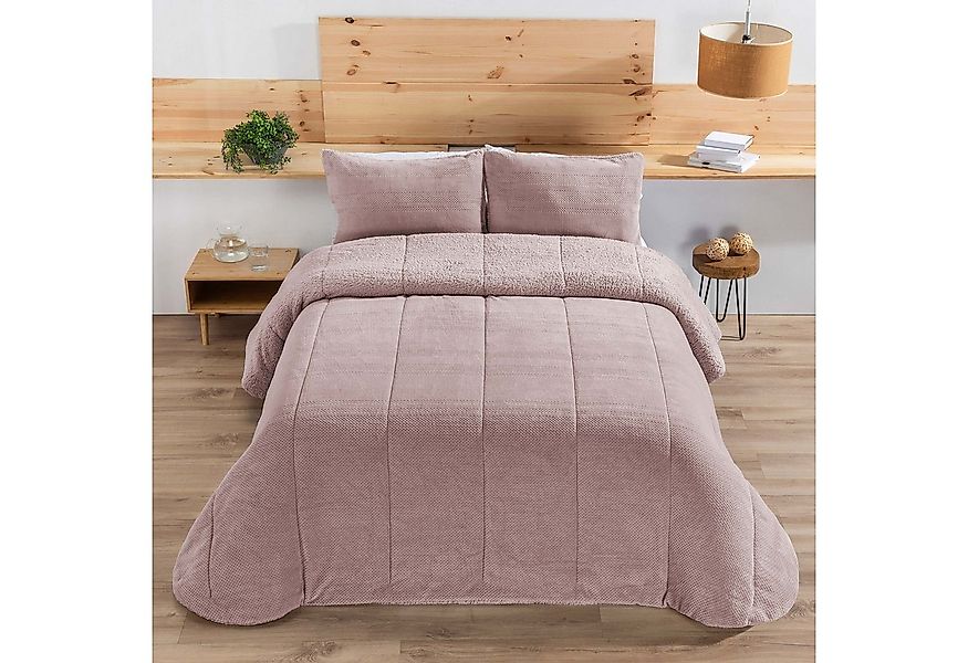 Überwurf Flauschige und warme Decke inkl. 2 Kissenbezüge, Manterol, 235x260 günstig online kaufen