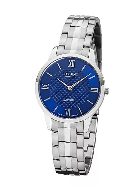 Regent Armbanduhr blaues Zifferblatt GM-1625 Damenuhr günstig online kaufen