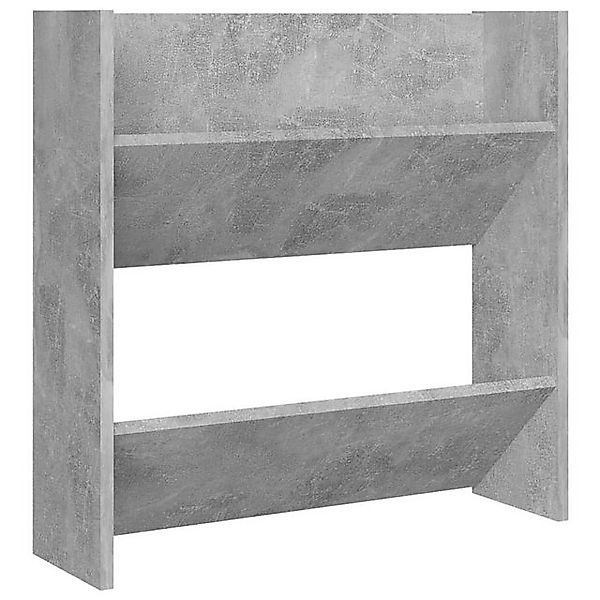 furnicato Hängeschuhschrank Wand-Schuhschrank Betongrau 60x18x60 cm Holzwer günstig online kaufen