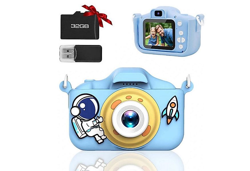 BlingBin 2.0” Display Digitalkamera, 1080P HD Fotoapparat mit 32GB SD Karte günstig online kaufen