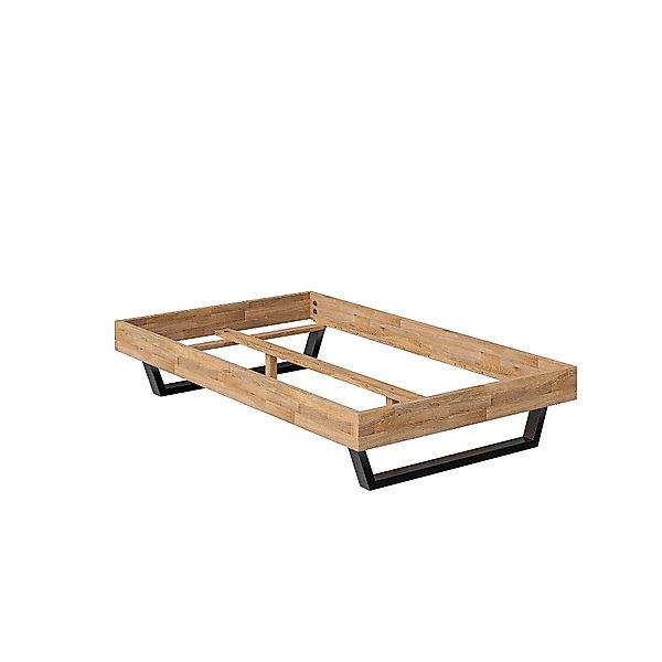 skølm Massivholzbett Alver, natur geölt mit günstig online kaufen