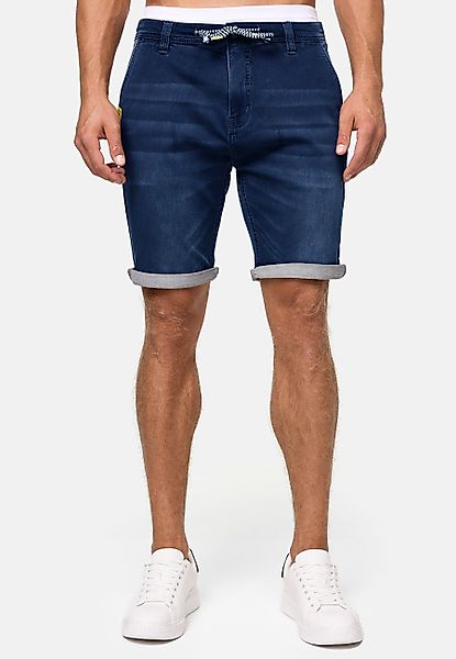 Indicode Jeansshorts Azibo elastischer Bund samt günstig online kaufen