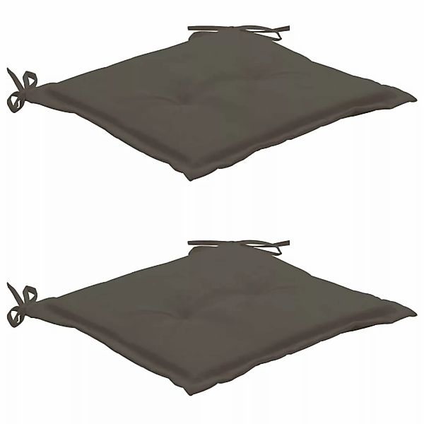 vidaXL Sitzauflage Gartenstuhl-Kissen 2 Stk. Anthrazit günstig online kaufen