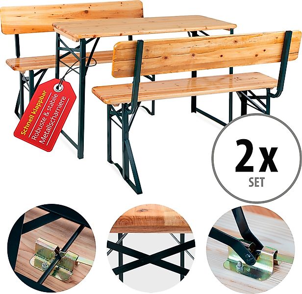 Stagecaptain Bierzeltgarnitur Hirschgarten BB-119 Sitzgarnitur mit günstig online kaufen