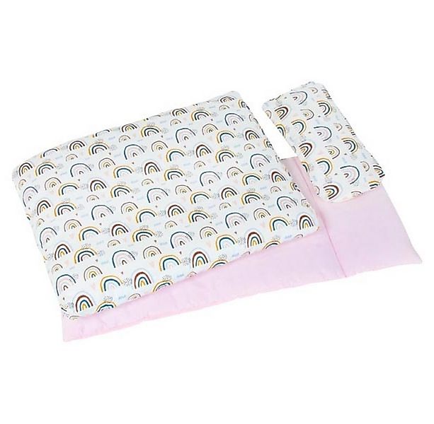 goki Puppen Bettwäsche Puppenbettzeug Regenbogen, (Set, 3-tlg., 1), bedruck günstig online kaufen