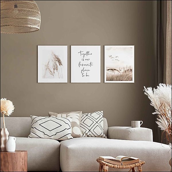 Reinders! Wandbild Zusammen Kraniche - Strand günstig online kaufen