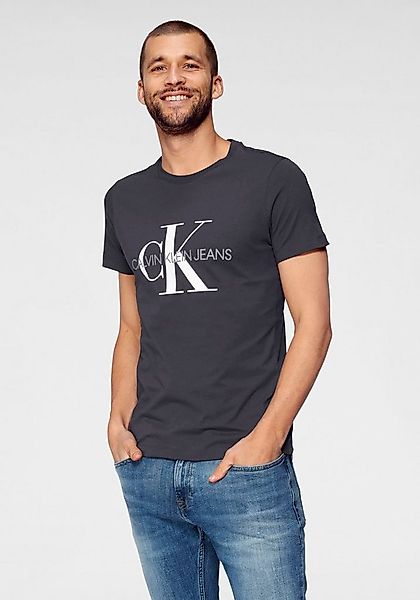 Calvin Klein Jeans T-Shirt ICONIC MONOGRAM SLIM TEE mit großem CK-Print günstig online kaufen
