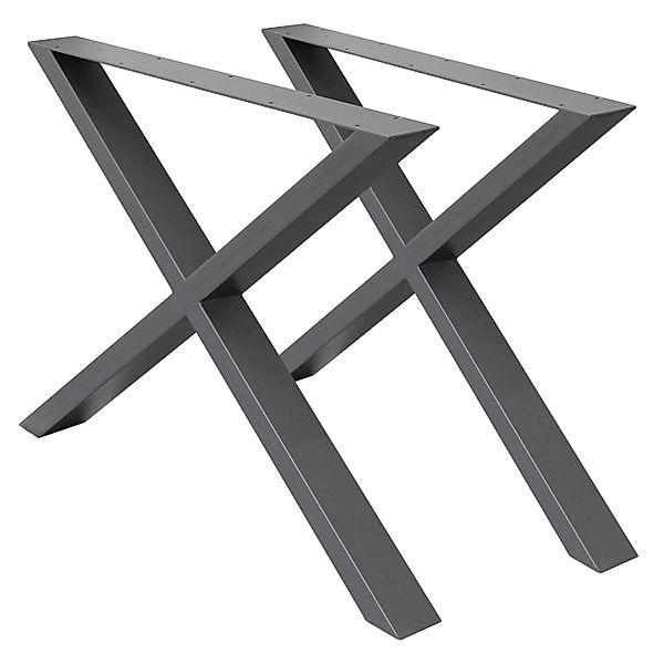 ECD Germany Tischbein 2x Tischbeine X-Design günstig online kaufen