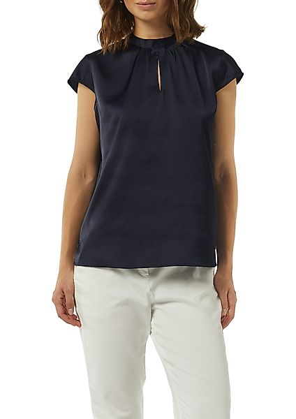 Comma Satinbluse mit Kappärmeln günstig online kaufen