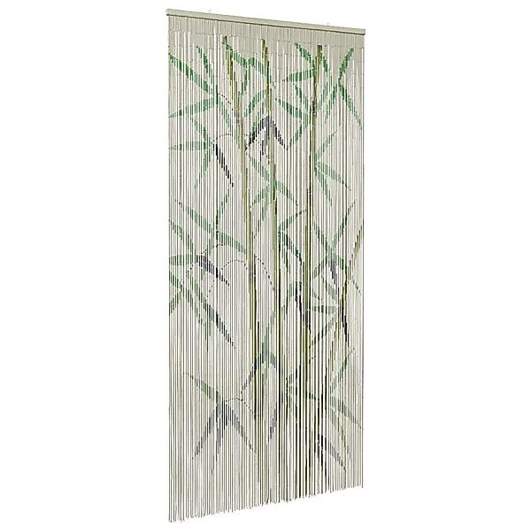 vidaXL Insektenschutz-Vorhang Insekten-Türvorhang Bambus Druck 100x220 günstig online kaufen