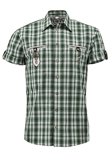 OS Trachten Trachtenhemd Mizir Regular Fit, Kentkragen, Brusttasche, Sticke günstig online kaufen