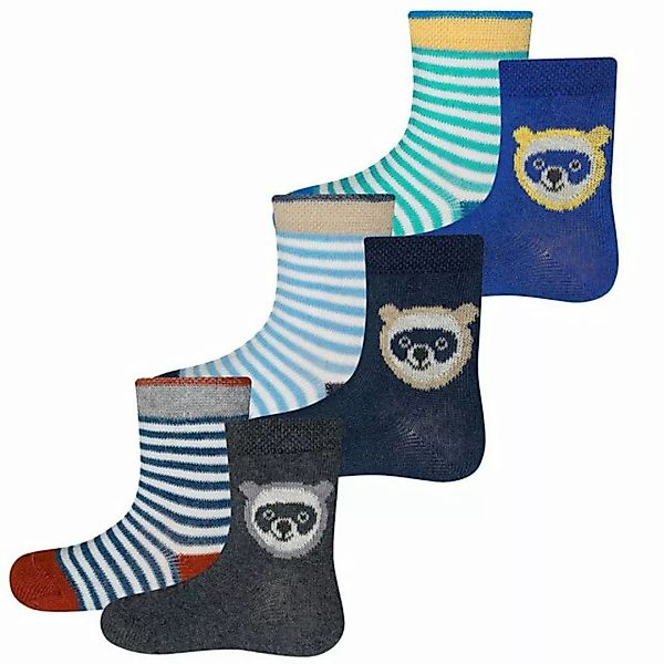 Ewers Socken Socken 6er Pack Waschbär/Ringel (6-Paar) günstig online kaufen