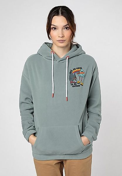 SUBLEVEL Fleecepullover Fleece Hoodie mit Backprint günstig online kaufen