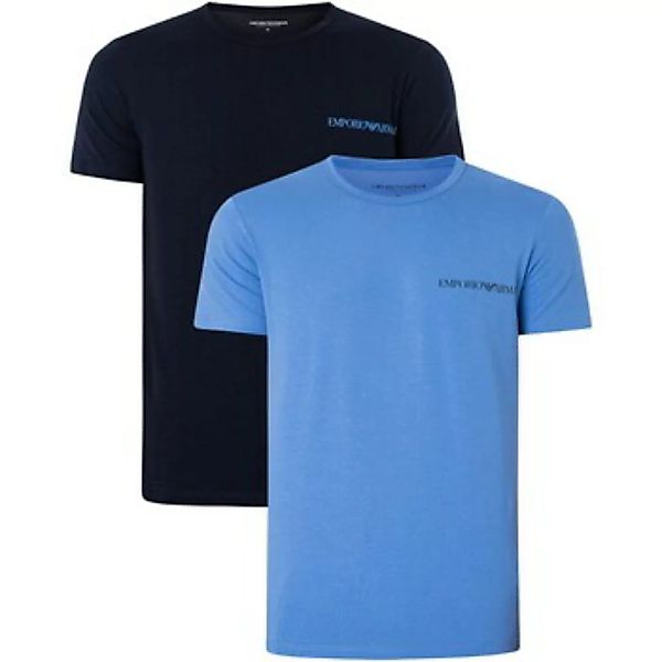 Emporio Armani  Pyjamas/ Nachthemden 2er-Pack Lounge-T-Shirts mit Rundhalsa günstig online kaufen
