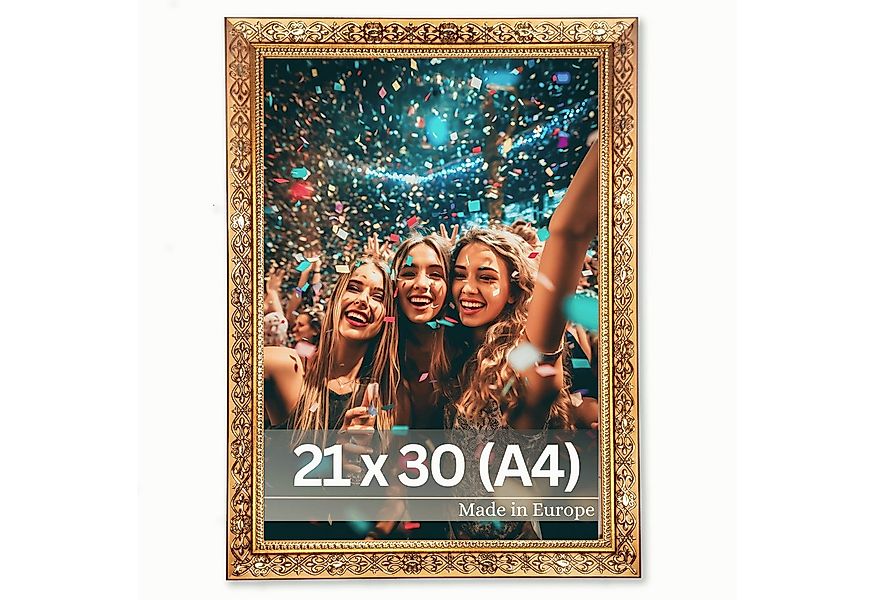 Victor (Zenith) Bilderrahmen Vermeer, Bilderrahmen Gold 21x30 cm, Bilderrah günstig online kaufen