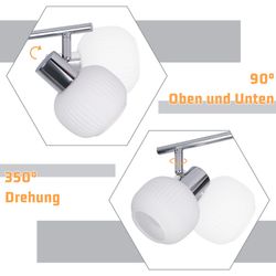 Nettlife Deckenstrahler Schwarz/Weiß E14 Innen Vintage günstig online kaufen